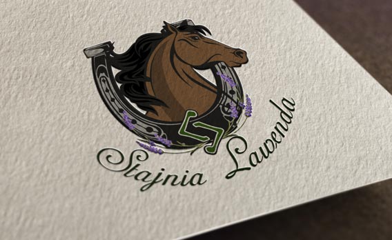 przykład projektu grafiki logo stajni dla koni
